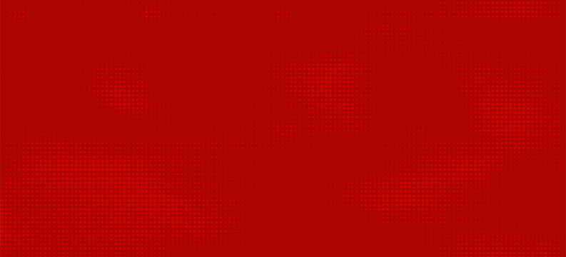 Red drawing empty blank comic strips. Cartoon for speech bubble cloud or text. In pop art retro  80, 70 year memphis style. Vector circle clipart.. Background banner and polka dots, pois.