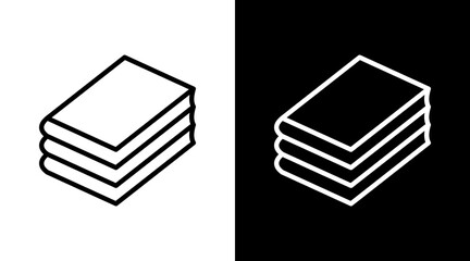 Book Stack Icon For Design Elements