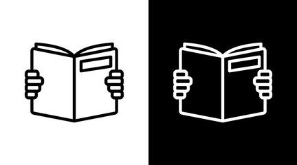 Book Reading Icon For Design Elements
