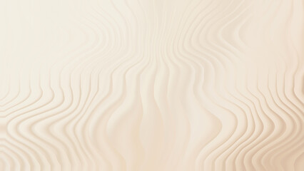 Obraz premium Abstract beige wavy lines create a textured flowing background pattern
