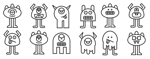  funny monster avatars © Hdib