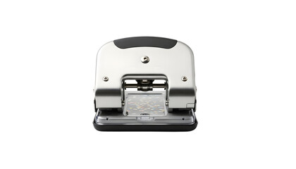Office Paper Puncher Isolated on Transparent Background for Filing and Organization