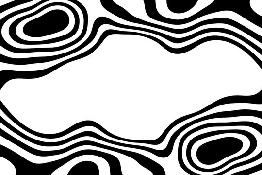 Organic linear pattern with a central empty space. png
