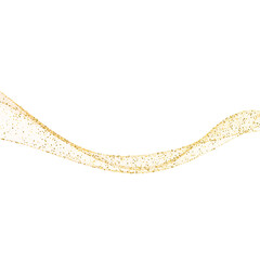 Golden wave made of sparkles and magic dust. png