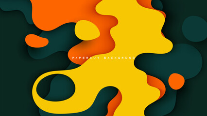 Abstract colorful background with playful circles and vibrant spots in a modern decorative vector style