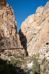 Caminito del Rei mountain path in Spain