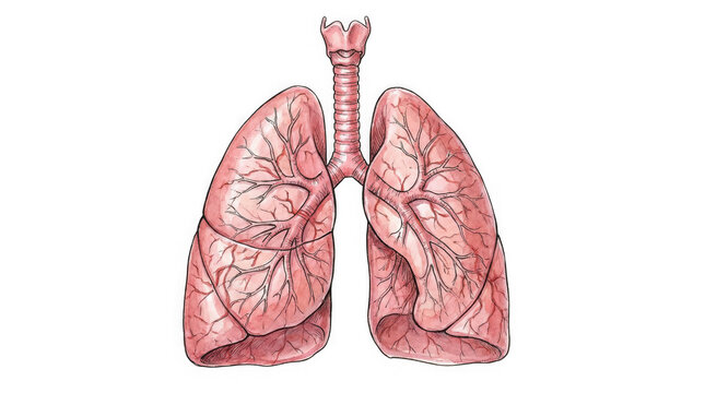Anatomy of human lungs