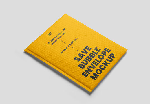 Lying Bubble Envelope Mockup