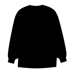 Winter sweater silhouette vector