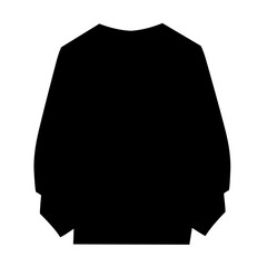 Winter sweater silhouette vector
