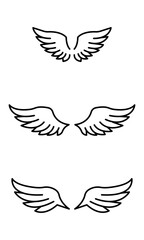 Obraz premium Angel Wings icons