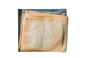 Transparent Document Folder isolated on transparent background