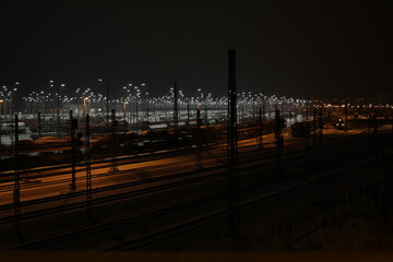Güterbahnhof Halle Saale Germany Winter