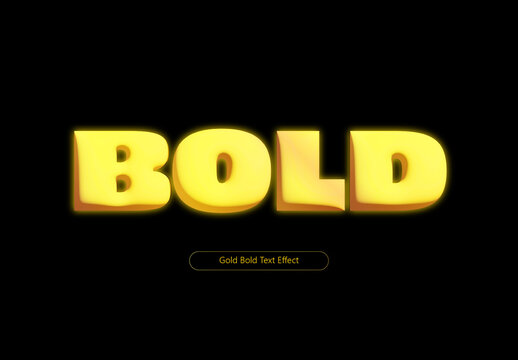 Bold Soft Glow Text Effect