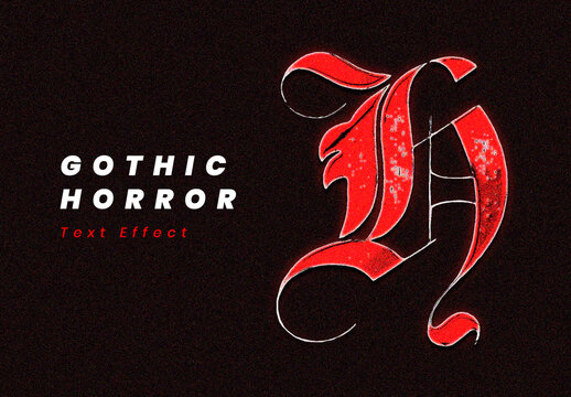 Horror Gothic Text Effect