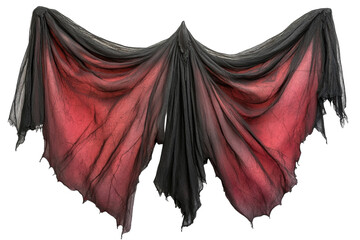Gothic Fantasy Shadow Cloak for Vampire isolated on transparent background