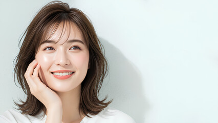 ナチュラルな女性の美容ポートレート