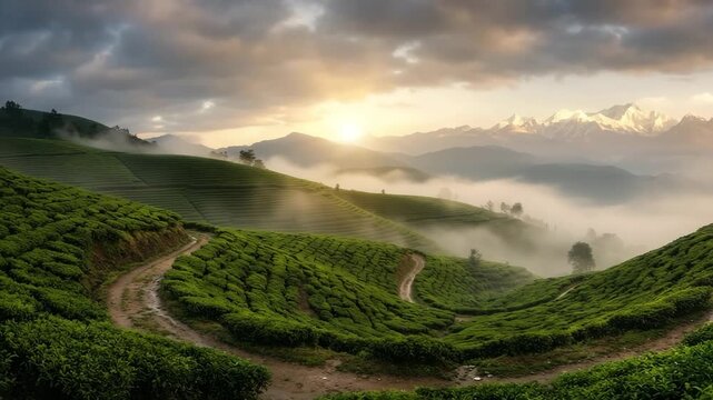 coorg karnataka misty hills coffee plantations landscape video