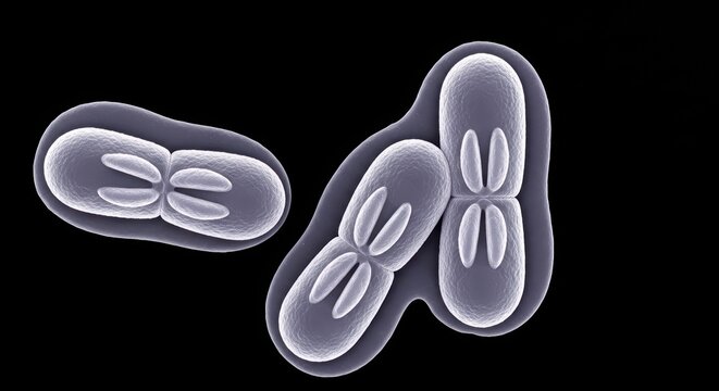 Streptococcus Pneumoniae Encapsulated Diplococci IA-SEM Representing The Mechanism of Immune Evasion