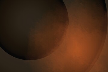 茶色の抽象背景　円形　グラデーション背景