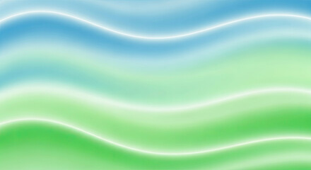 Fototapeta premium Soft blue and green abstract wavy background with glowing white lines serene and calming atmosphere perfect for spring