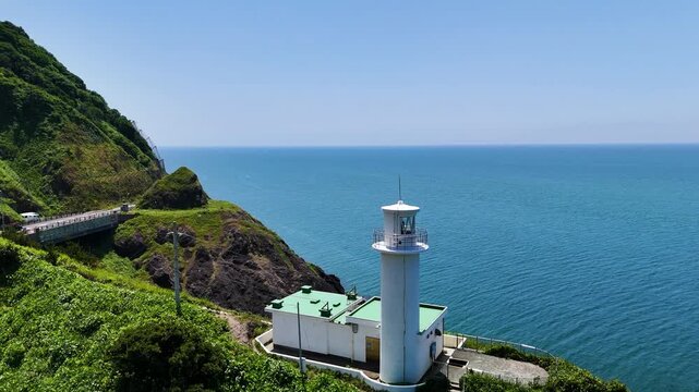 Kakudahama Lighthouse and Crystal Blue Sea &ndash; Summer Drone Cinematics.