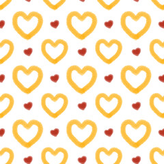 seamless background with hearts