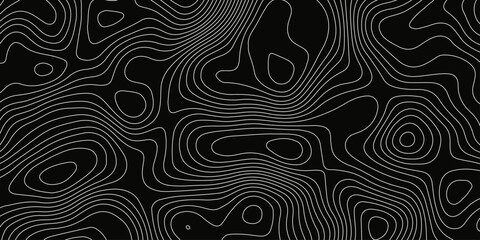 Topographic map background with geographic grid for hiking and mountain sport. luxury topographic wavy pattern and geographic grid map design. paper texture Imitation of a geographical map shades. © Abdur Rahman Safin 