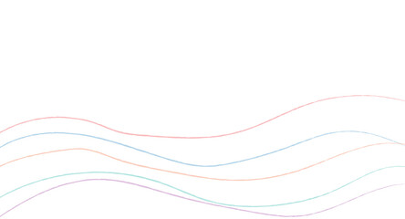 Calm Colorful Wave Pattern Gentle Motion Pastel Wallpaper