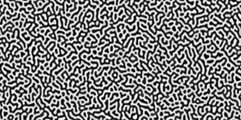 Abstract black and white pattern of swirling lines and shapes. High contrast turing pattern of black meandering lines on a white background, concept for abstract backgrounds, textile prints,decoration