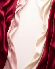 red silk background