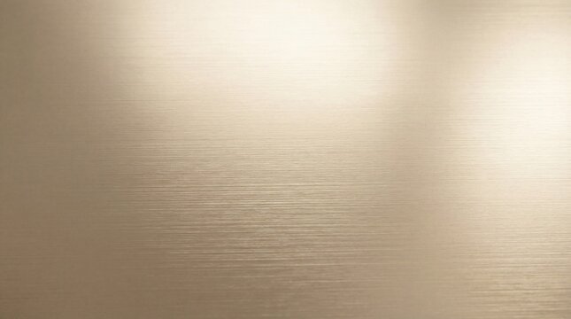 Brushed gold metallic texture background with subtle light reflections, champagne bronze metal surface, luxury material wallpaper
