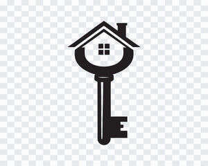 House Key Logo Icon Home Key Symbol Real Estate and Property Logo Design