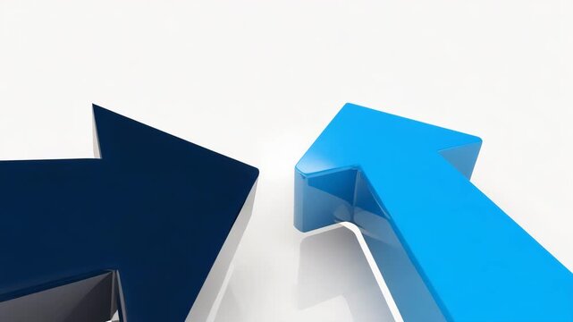  Arrows moving smoothly up and down, soft glow variation, loop-friendly motion 4K