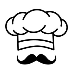 Chef hat vector icon