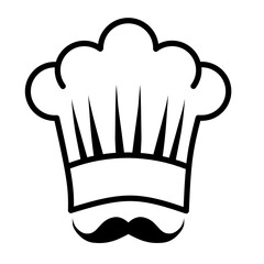 Chef hat vector icon