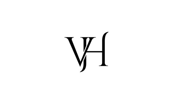 VH initial letters logo or VH monogram