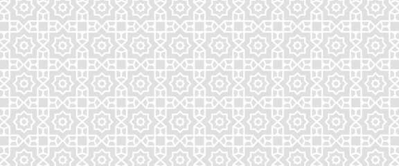 Islam pattern overlay abstract mubarak ornament design and arabesque background. Ramadan arab shadow muslim texture and eid white art. Geometry bg with minimal light star or lantern element. © Achmad Sukriyadi