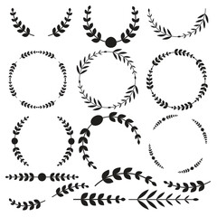 Simple style floral frame vector image