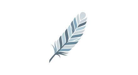 Gray and white feather closeup detail.