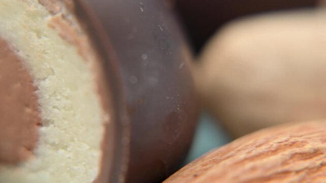 video of nuts and marzipan candy