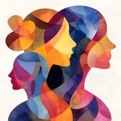 Gender equality illustration suitable for global awareness initiatives