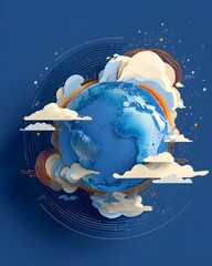 World Meteorological Day social media visual modern clean design