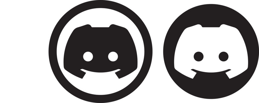 discord logo vector icon set.  Instant messaging social platform. discord logo icon. discord mobile app icons. social network logos. digital marketing designs
