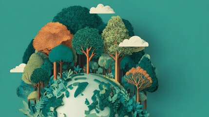 International Day of Forests banner showing global forest protection theme