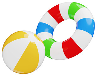 3D_浮き輪_ビーチボール © 四ッ谷