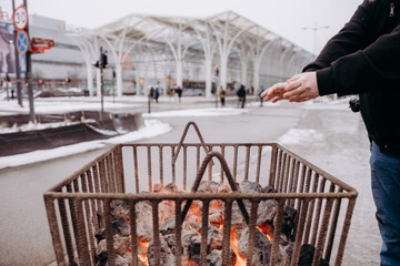 Węgiel palący się w koksowniku © rozentuzjazmowany