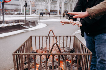 Węgiel palący się w koksowniku © rozentuzjazmowany