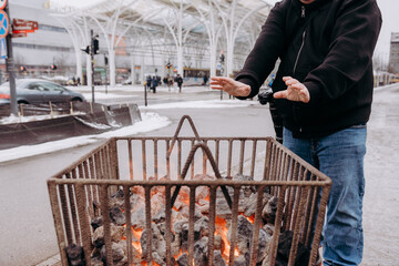 Węgiel palący się w koksowniku © rozentuzjazmowany