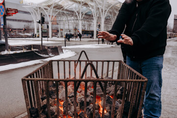 Węgiel palący się w koksowniku © rozentuzjazmowany